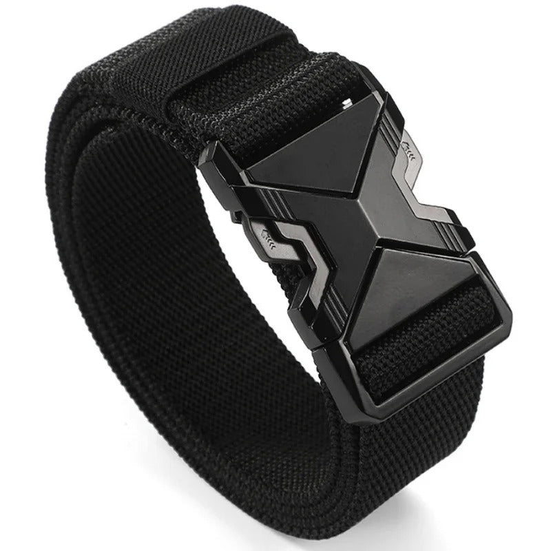 Nouvelle Ceinture Homme 125 cm à Boucle – Ceinture Homme en Nylon Tressé, Légère, Respirante, pour un Usage Quotidien et les Déplacements