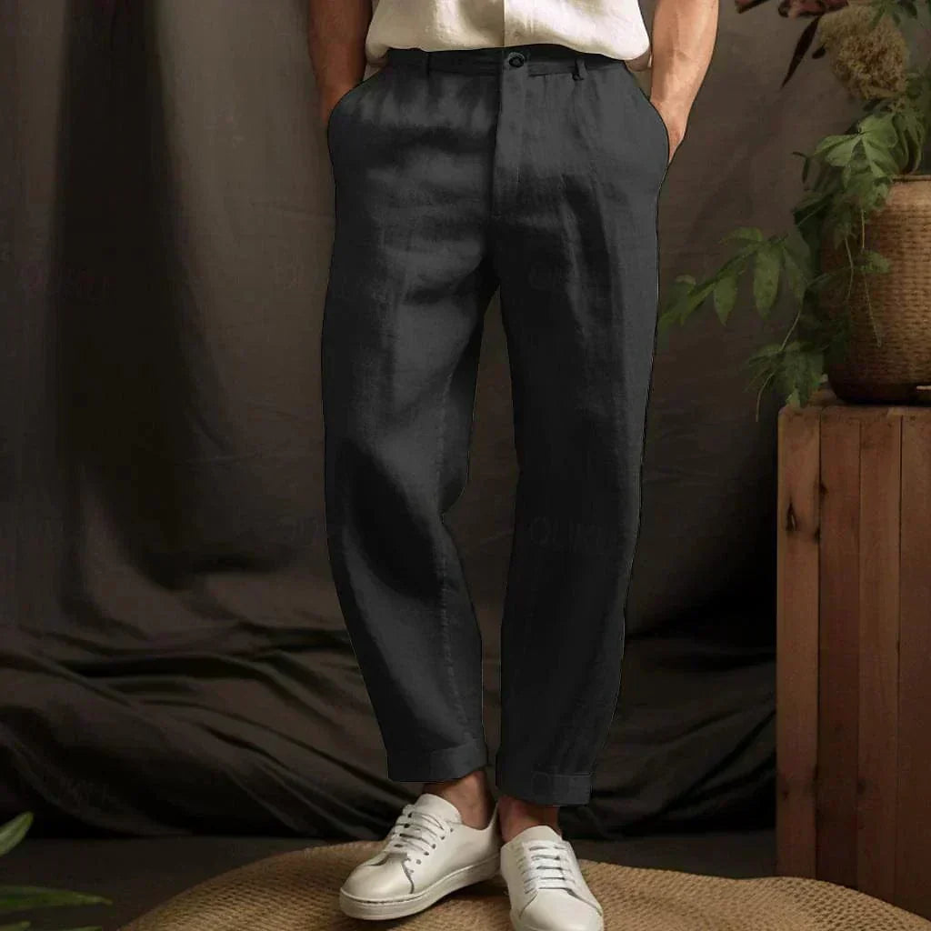 Remy - Kühlende Leinenhose für Männer, die smart aussehen wollen