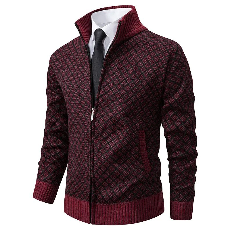 Remy-Doir® Gestricktes Jacquard-Gilet