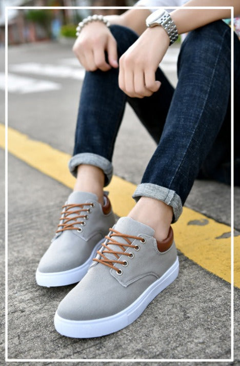 Magnus - Men’s Sneakers with a Crisp White Sole