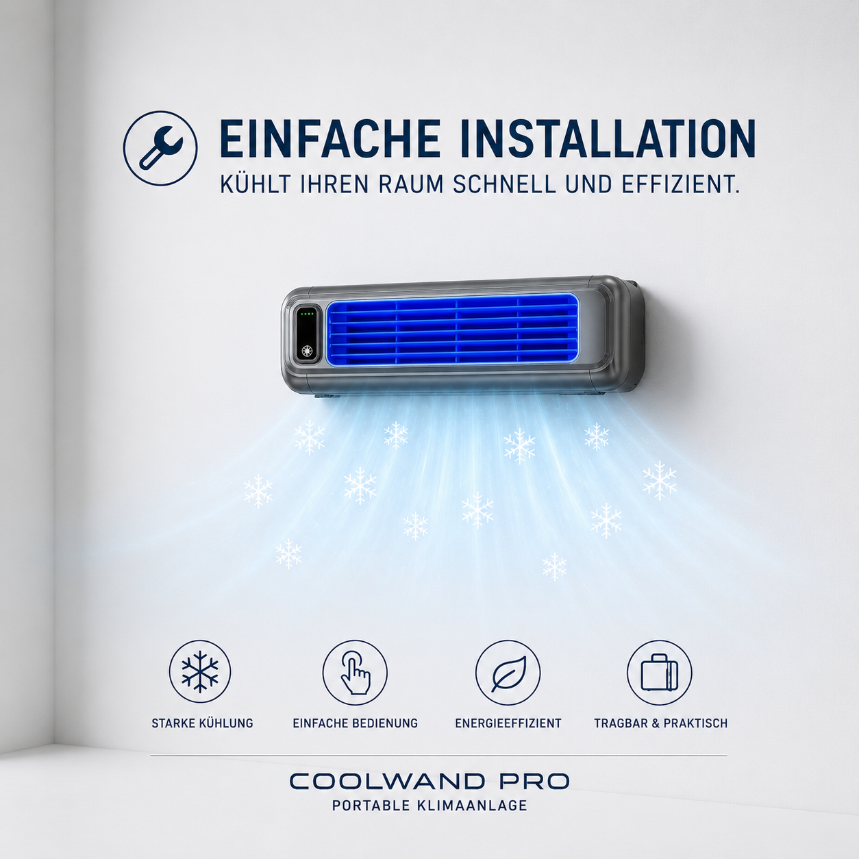Tragbare Inverter-Klimaanlage – Energiesparend, leistungsstark & kostenloser Versand