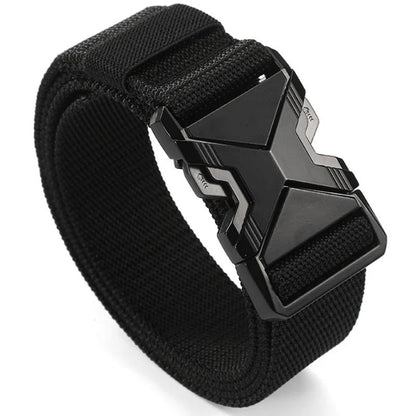 Nouvelle Ceinture Homme 125 cm à Boucle – Ceinture Homme en Nylon Tressé, Légère, Respirante, pour un Usage Quotidien et les Déplacements