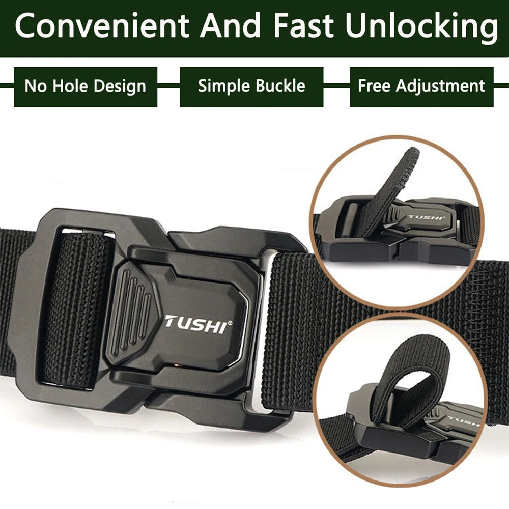 Military Tactical Belt with Metal Buckle