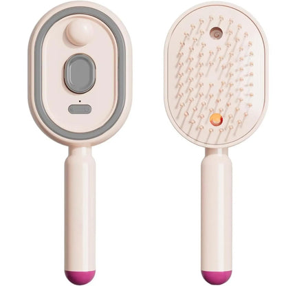 Elektrische Dampf-Haarbürste mit Nano-Nebel – Glättungsbürste mit Anti-Frizz-Spray
