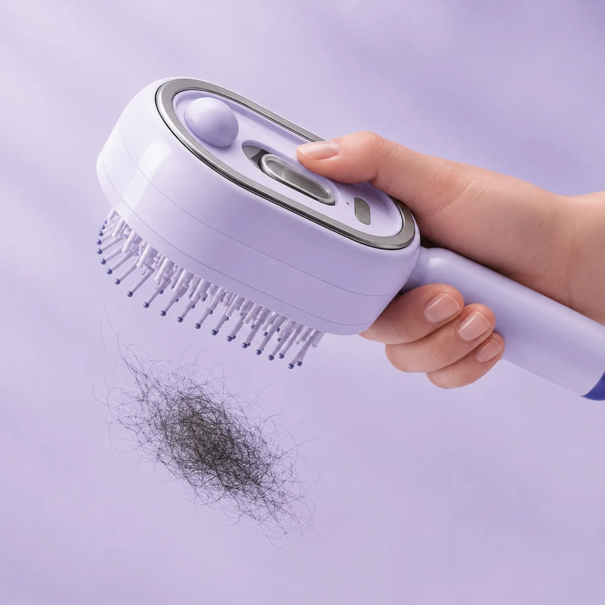 Elektrische Dampf-Haarbürste mit Nano-Nebel – Glättungsbürste mit Anti-Frizz-Spray