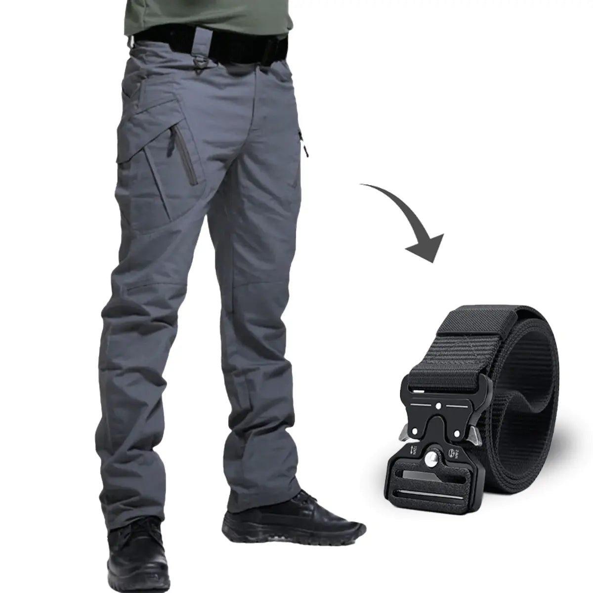 Kampftaugliche taktische Hose mit kostenlosem Gürtel – Rüste dich für den Einsatz!