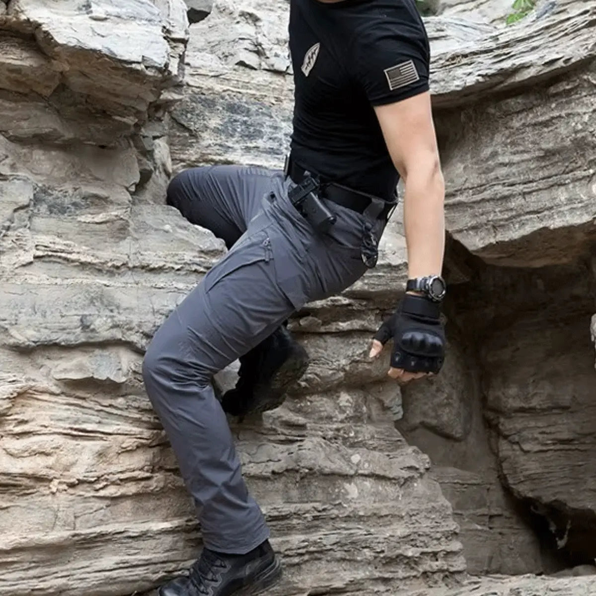 Kampftaugliche taktische Hose mit kostenlosem Gürtel – Rüste dich für den Einsatz!