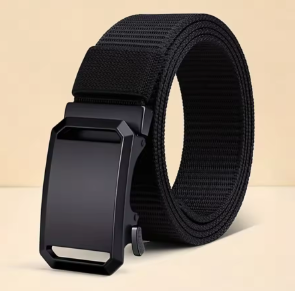 Automatic Buckle Tactical Canvas Belt for Men