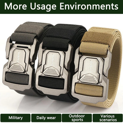 Military Tactical Belt with Metal Buckle