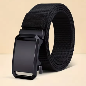 Automatic Buckle Tactical Canvas Belt for Men