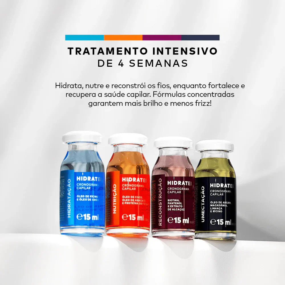 Compre Kit Cronograma Capilar + Ganhe Spray Multifuncional e Hidratei Noite Travel Size
