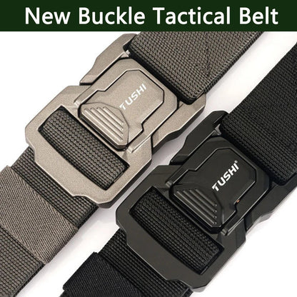 Military Tactical Belt with Metal Buckle