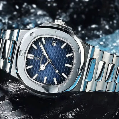 Men’s Luxe Nautilus™ Watch with a free strap kit – A real bargain!