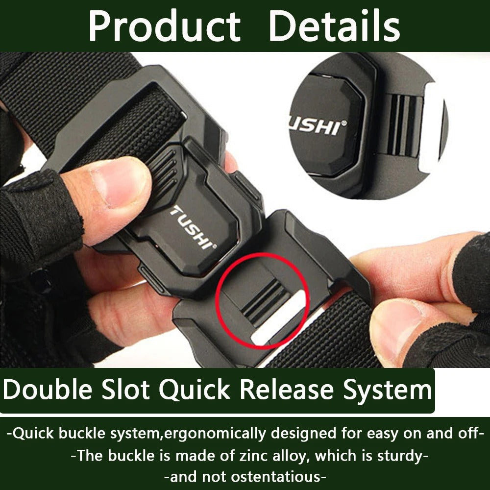 Military Tactical Belt with Metal Buckle
